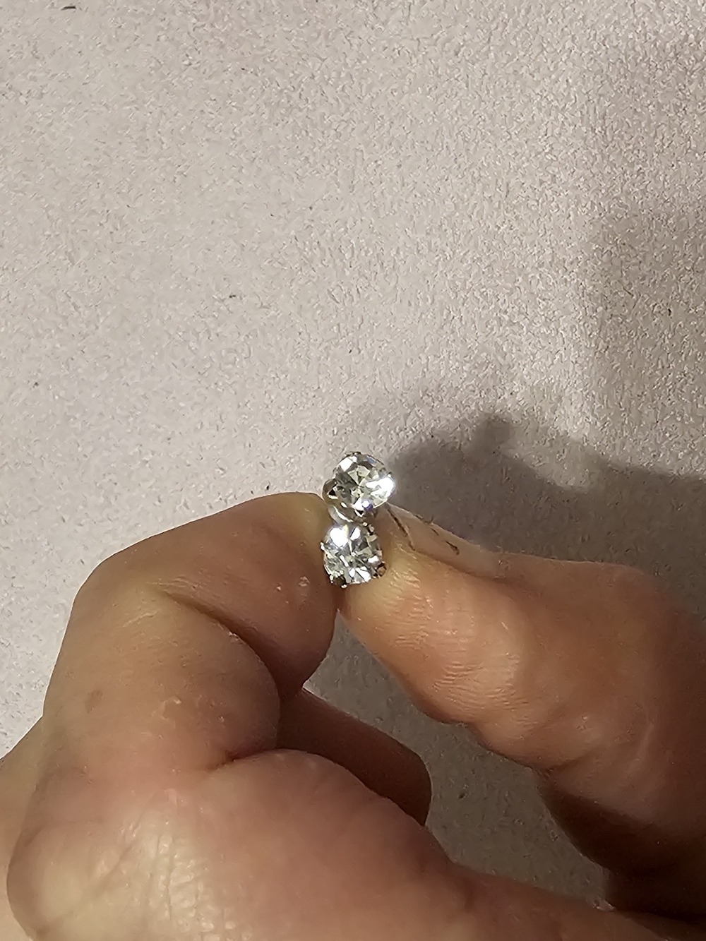 Classic Clear Crystal Stud Earrings - Women's Jewelry